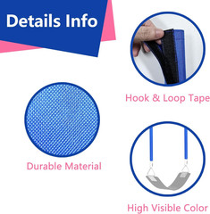 2 Pack Swing Chain Covers for Playground Safety – High Visibility Blue Sleeve