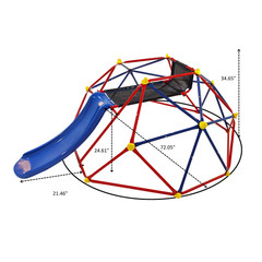 XCF007 6 Foot Dome Climber With 1.2 Meter Slide For Climbers Over 3 Years Old