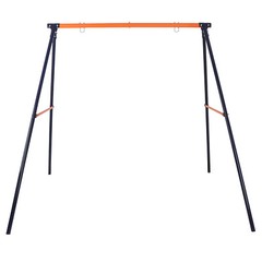 Metal Frame Swing Set Stand Fun Play Chair Children Have Fun Outdoor Yard