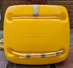 1983 Little Tikes Yellow Swing Toddler Child Outdoor Hanging Plastic Swingset