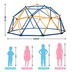 Toddler Climbing Frame Sport Play Kids Jungle Gym Dome Outdoor Activity Center