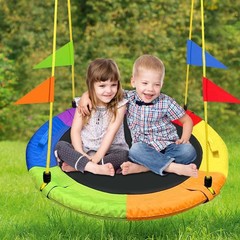 GVDV 40″ Saucer Tree Swing for Kids Outdoor Round Swing FREESHIP