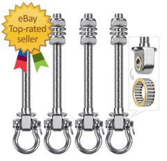 Heavy Duty Swing Hangers with Bearings – Set of 4 Stainless Steel 304 Hardware f