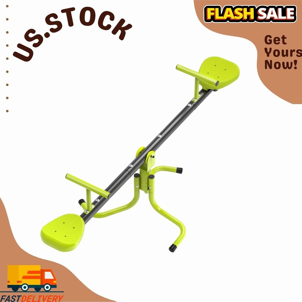 360° Swivel Seesaw for Kids Ages 3-6 – Indoor & Outdoor Teeter Totter