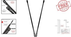 31.5″ Black Metal Round Rods – Essential Replacement for Swing Frames (Set of 2)