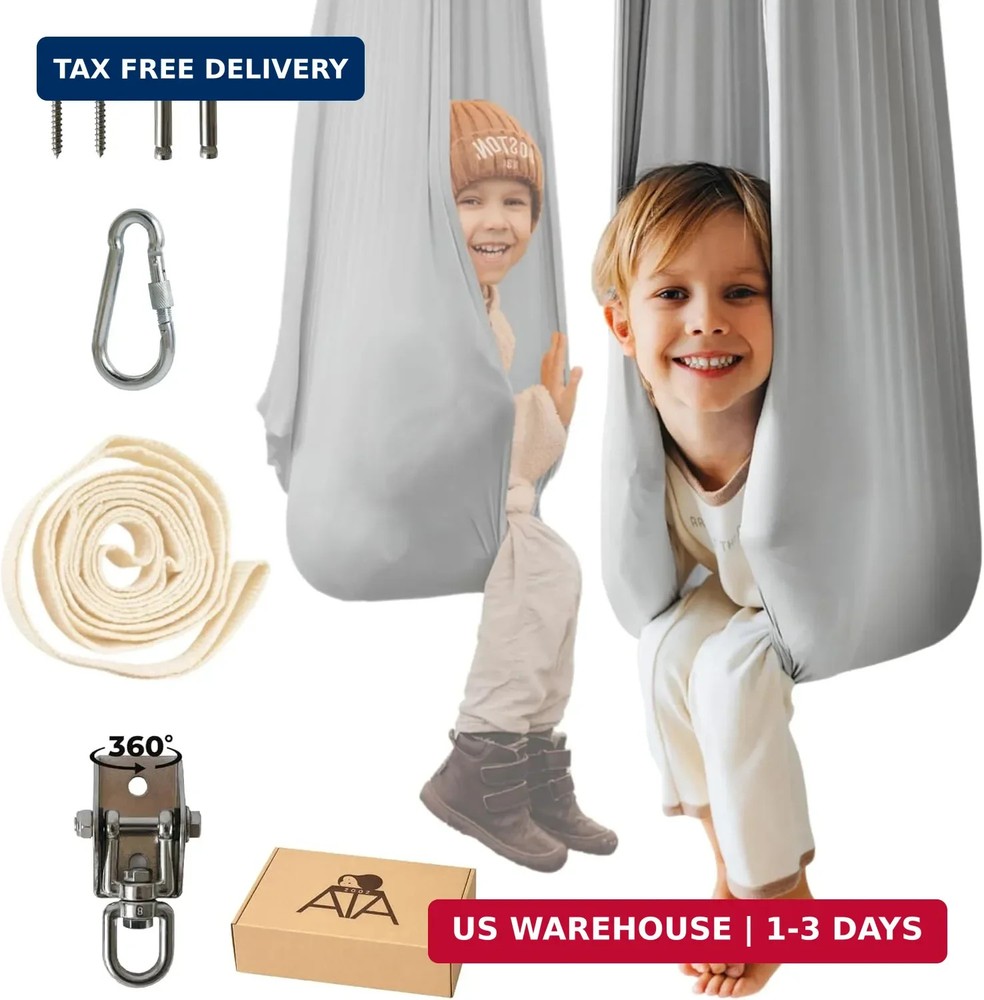Sensory Swing for Kids & Adults (300 lb Capacity) – Indoor & Outdoor Therapy Swi