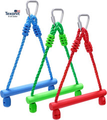 3-Pack Kids Ninja Monkey Bars – Trapeze Swing Bars for Ninja Obstacle Course Att