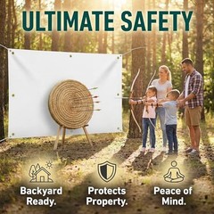 Archery Backstop for Backyard, Heavy Duty Arrow Backstop, Archery Target