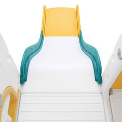 JOYLDIAS Double Slide Toddler Playground Kids Playset Gifts w/ Climber,BallHoop