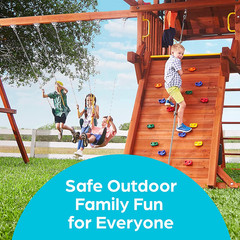 Swing Set Hangers – 2 Heavy Duty Brackets with Locking Snap Hooks for Porch, Pat