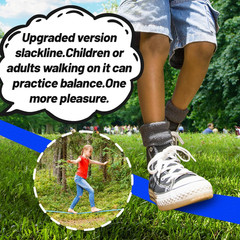 Ninja Warrior Obstacle Course Set for Kids – 52ft Slackline & More!