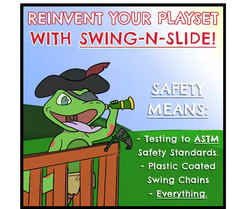 Swing-N-Slide Playsets Wave Slide 90-Inch L Durable Polyethylene Cool Blue