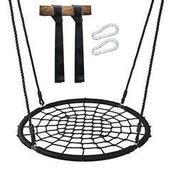 40″ Kids Spider Web Tree Net Swing Set Playground Indoor Patio Detachable EZ Set