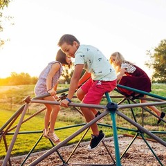 Lifetime 90136 Kids Geo Dome Climber 5′ Outdoor Fun Playset Jungle Gym Earthtone