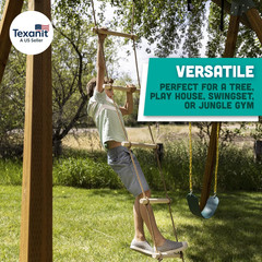 6 Ft. Climbing Rope Ladder for Kids – DIY Swingset Addition for Outdoor Play Equ