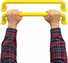 PURIFE 17.2 -Inch Yellow Metal Safety Grab Handle Heavy-Duty Playground w Screws