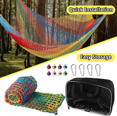 Multicolored Playground Safety Net 6.5′ x 9.8′ for Kids’ Obstacle Fun
