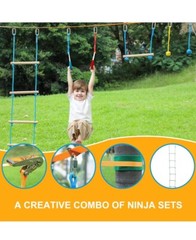 American Ninja Warrior Competition Obstacle Course 40ft Rope Ladder Monkey Bar
