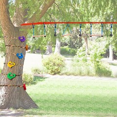 3 Ninja Monkey Bars Obstacle, Obstacle Course Bars, Outdoor Play Set, Swing A…