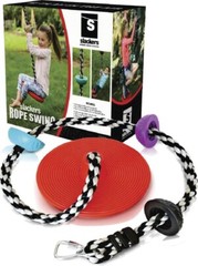 6′ Multicolor Nontoxic PE 250 lbs Climbing Rope Swing Reinforced Disc Seat