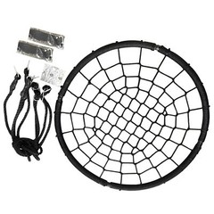 40″ Diameter Kids Saucer Tree Swing Set with PE Rope Backyard Outdoor Black