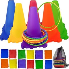 31-Piece Outdoor Games Combo Set: Fun Toys for 1-4 Players, Perfect for Parties