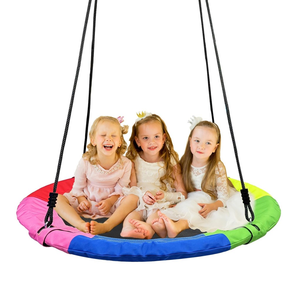 Tree Swing,Saucer Flying Swing 40 Inch for Kids,900D Oxford Multicolor