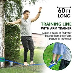 Ninja Obstacle Course for Kids Backyard – 10 Durable 1x60FT + 10 attachments
