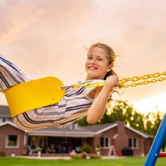 Lifetime 91022 Monkey Bar Adventure Swing Set Red Yellow Blue Outdoor Playground