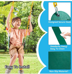 2PCS Heavy Duty Swing Seat with 66″ Chain New in Box