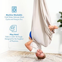 Sensory Swing for Kids & Adults – Holds 300Lbs, Indoor Outdoor Sensory Swing for