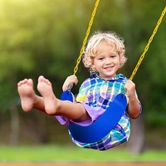 2Pack Swing for Outdoor Swing Set, Swing Seat with 66″ Heavy Duty Chains, 4 Snap