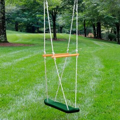 07-0026 Skateboard Swing Standing Swing for Outdoor Swing Set, Green, Black