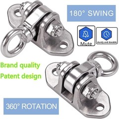 Stainless Steel 304 Heavy Duty Hanger 180°360° Swing 1200 LB Mounting Auger