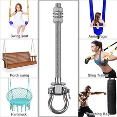 6 PCS Wood Beam & I-Beam Hanger, Permanent Antirust Stainless Steel Swing Hooks