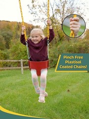 Durable Toddler Swing Seat – High Back Style with Easy Setup for Outdoor Fun