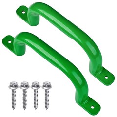 10” Metal Green Playground Handles Pack of 2, Outdoor Playset Safety Handles…