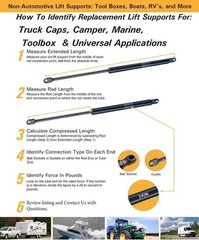 1Pcs 21.12 Inch Front Hood Struts Lift Supports Fits 2006-2013 Impala Sedan 2…