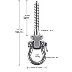 Swing Hangers 1500LB Capacity – Set of 4 Stainless Steel 304 for Chairs, Swings