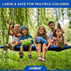60 Inch Platform Tree Swing for Kids and Adults – Giant Flying Outdoor Blue