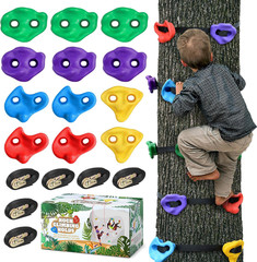 12 Tree Climbing Holds for Kids and Adults Weather Resistant Outdoor Ninja