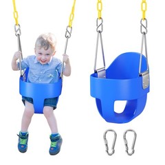Asiento De Columpio Para Bebe DECORLIFE Con Respaldo Alto Color Azul