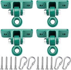 Industrial Grade Swing Hanger Set – 10000 lb Capacity – Pack of 4 – Green