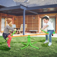 Teeter Totter Seesaw for Kids,Outdoor 360 Degrees Rotating Playground Equipment