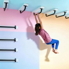 17 Inch Black Indoor Monkey Bars Ladders Playground Handles 6 Pack | Heavy Du…