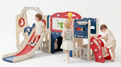 Toddler Playsets Slide for Backyard Indoor 12-In-1 | Swing Set Outdoor Freestand