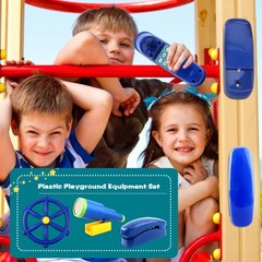 3 Pack Kids Playground Accessories Pirate Ship Steering Wheel Plastic Steerin…
