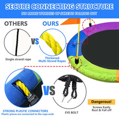 GVDV 40″ Saucer Swing 750LB Waterproof (Multicolor, FREESHIP)
