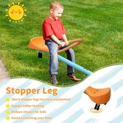 Kids Seesaw Playground Roundabout Carousel Outdoor Activity Play Rocker Swing