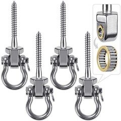 Swing Hangers 1500LB Capacity – Set of 4 Stainless Steel 304 for Chairs, Swings